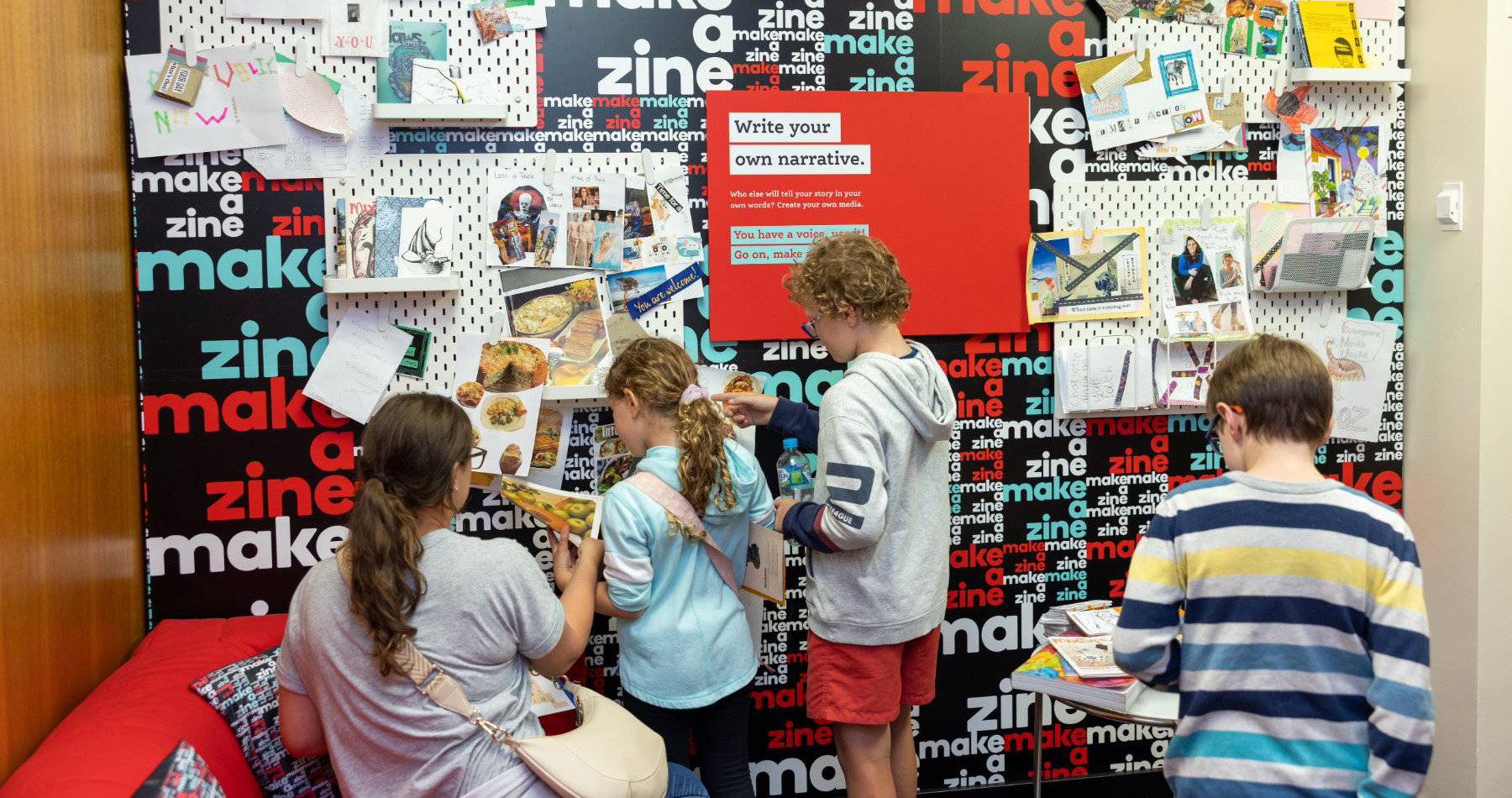 Kids enjoying the exhibition Kids enjoying the exhibition