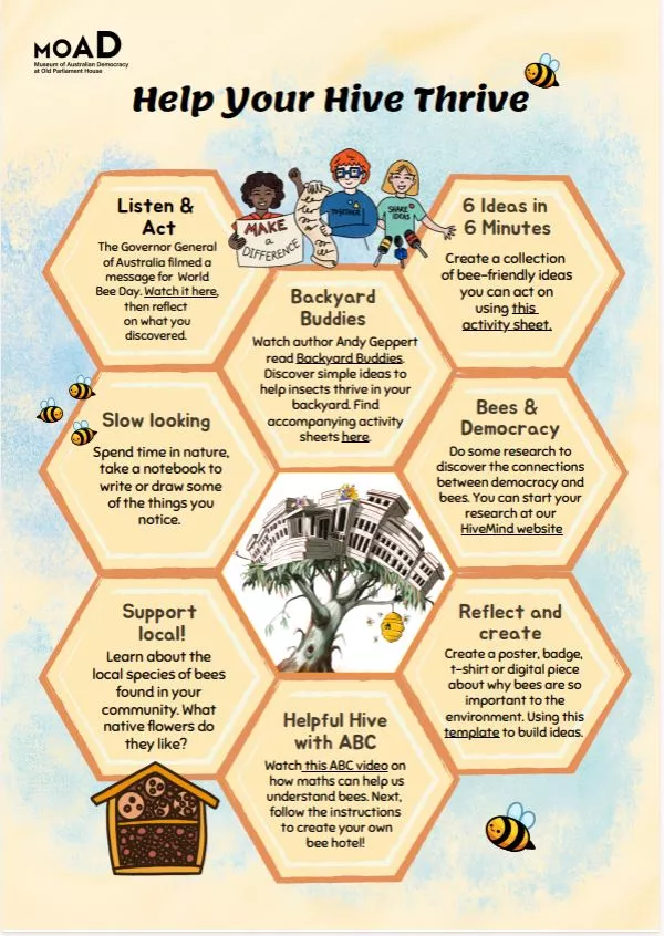 Help your hive thrive activity sheet.