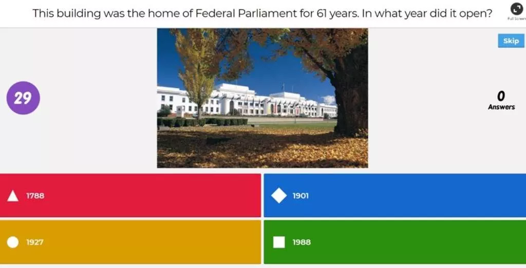 1975 prime minister dismissed – Kahoot! quiz