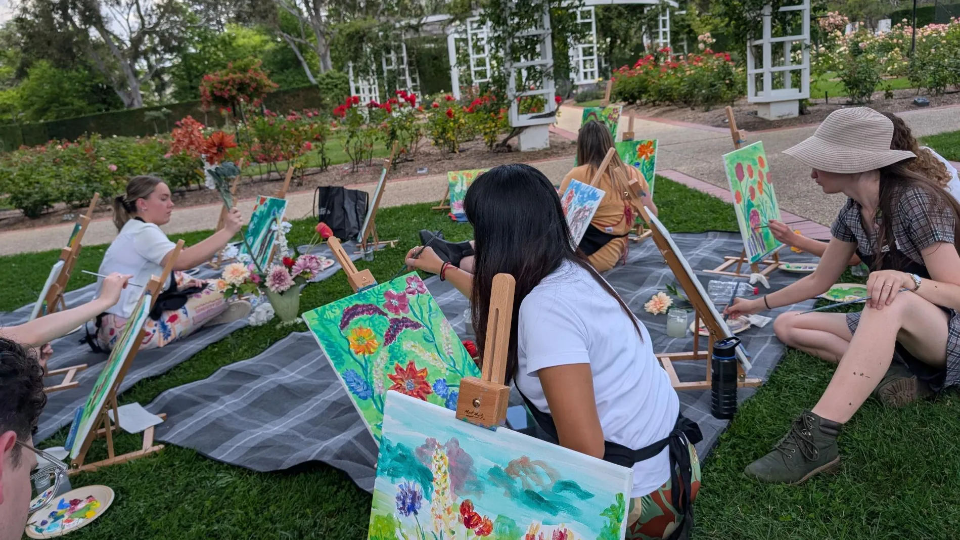 Painting picnic with Ineka Voigt