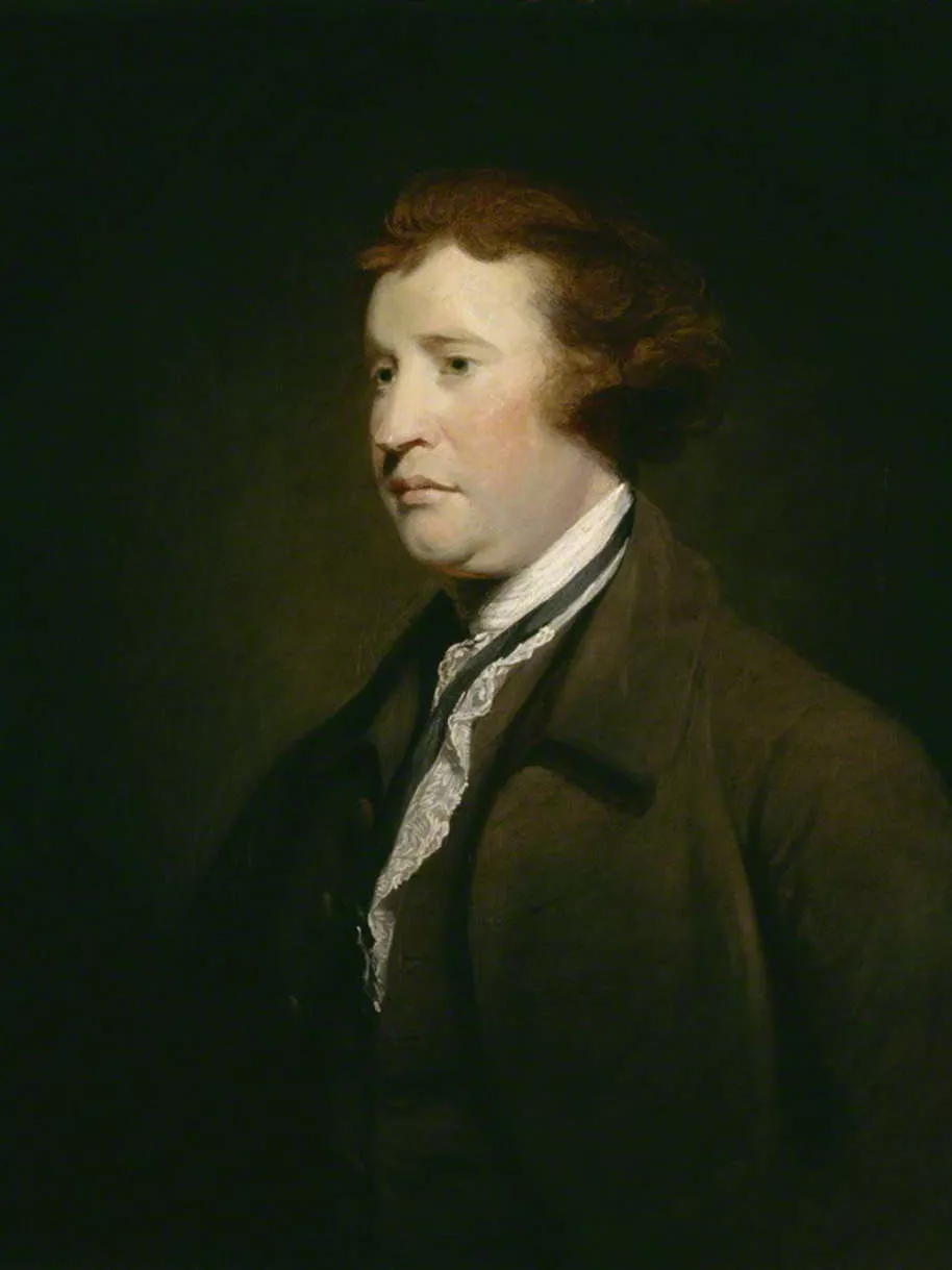 A portrait image of Edmund Burke