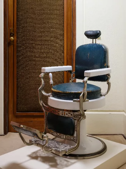 A barber's chair