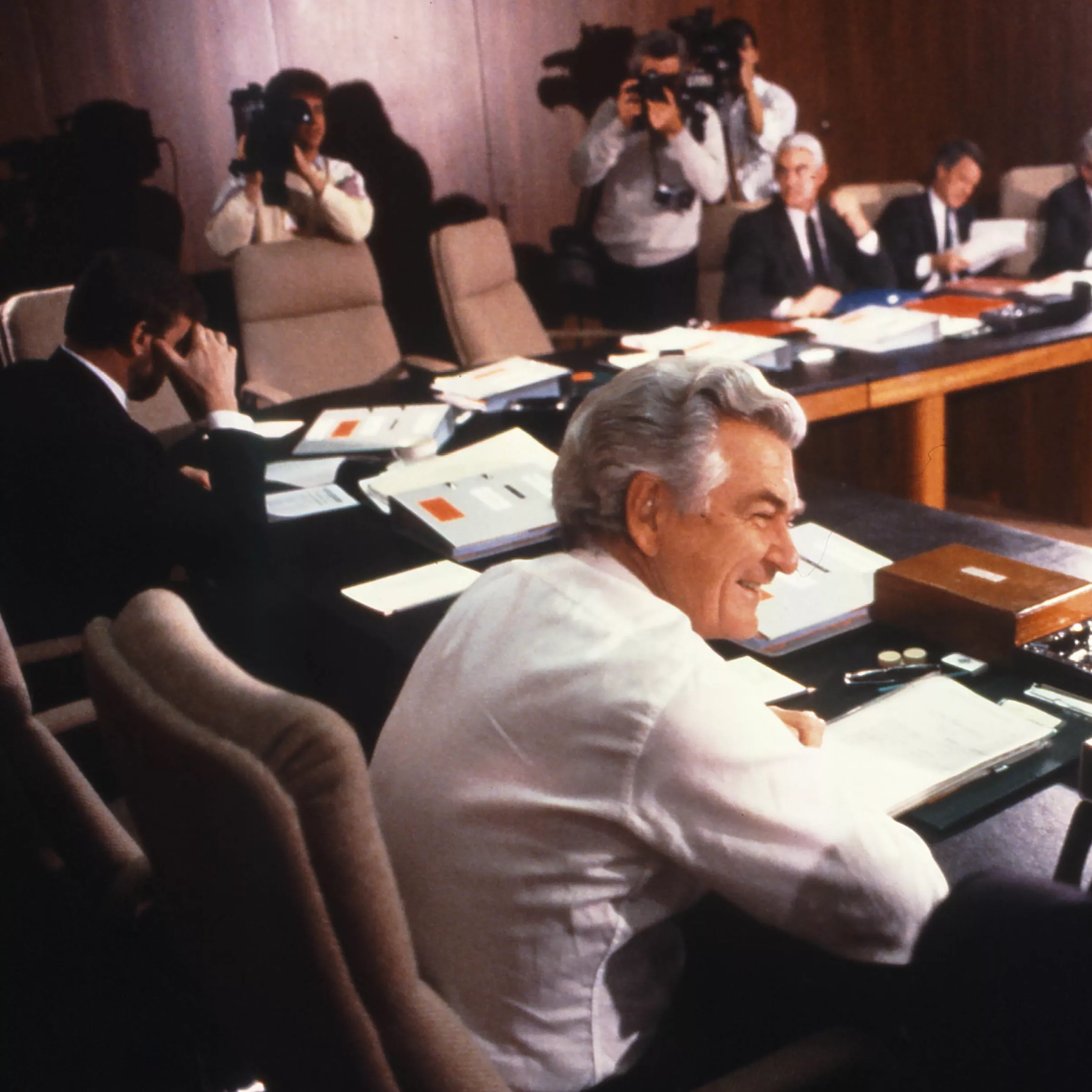 Reflections of Bob Hawke in Old Parliament House