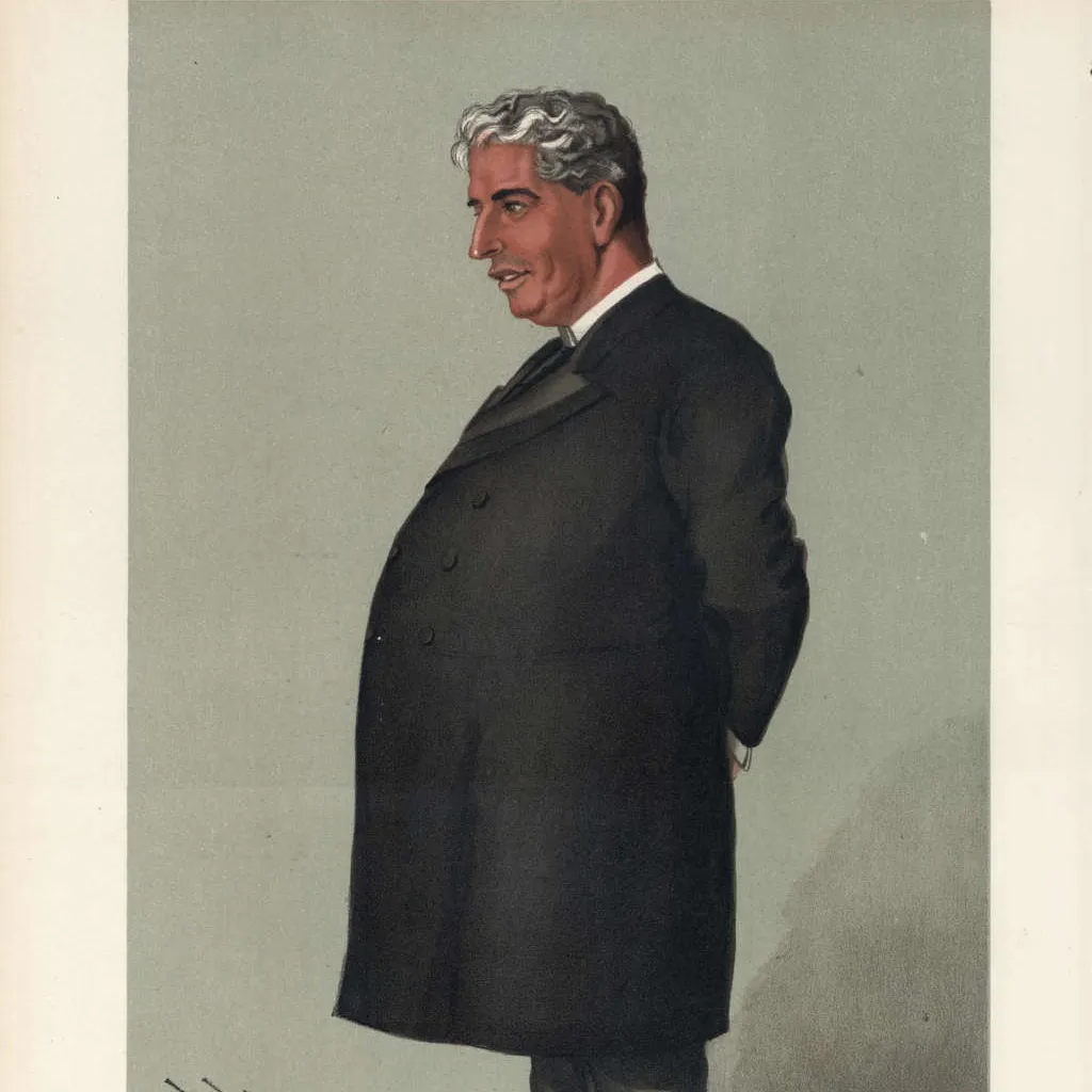 A caricature of Edmund Barton by Leslie "Spy" Ward