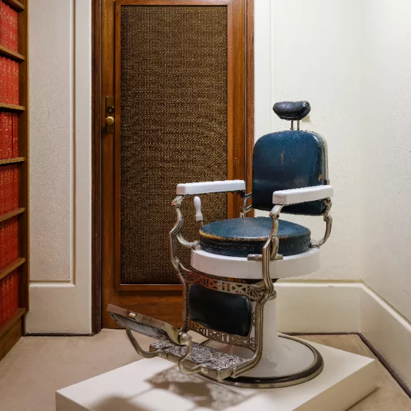 A barber's chair